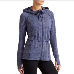 Athleta Full Zip Space Dye Hooded Track Jacket / Hoodie